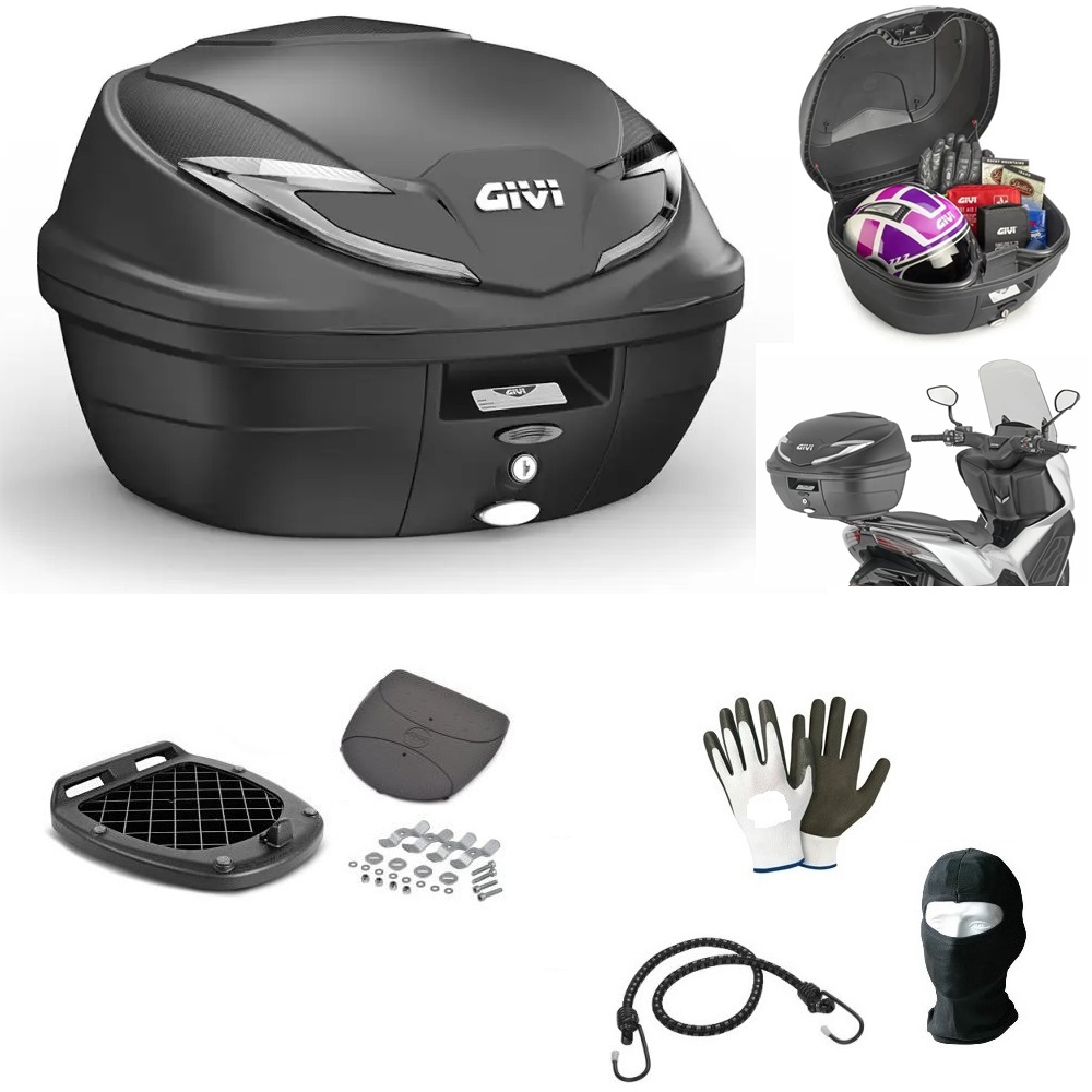 Per Peugeot Geopolis 500 Bauletto Valigia Givi 34+Rete+Piastra - 11